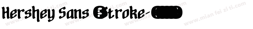 Hershey Sans 1 Stroke字体转换